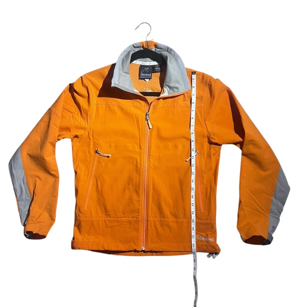 Cloudveil‎ Softshell Windbreaker Orange Size Medium Front zip pockets